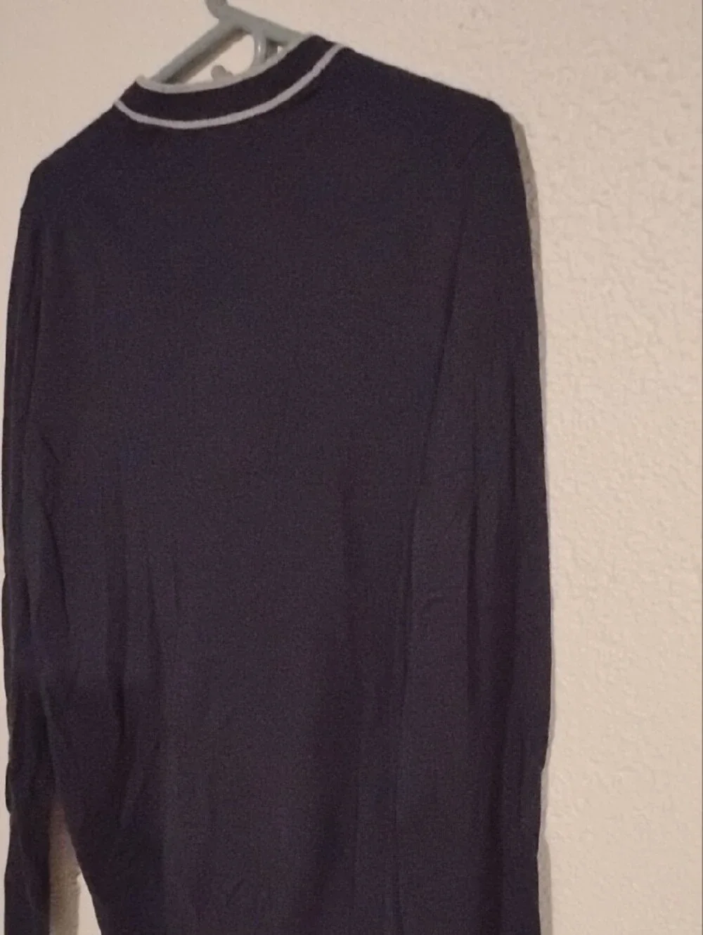 Men's Banana Republic Navy V-Neck Cardigan with Contrast Trim Size Small